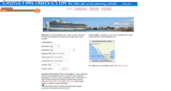 Desktop Screenshot of cruisetimetables.com